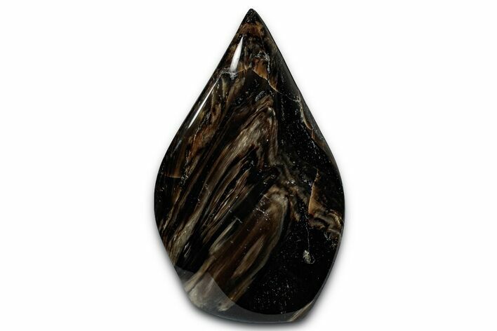 Polished Indonesian Blue Amber Flame #355814